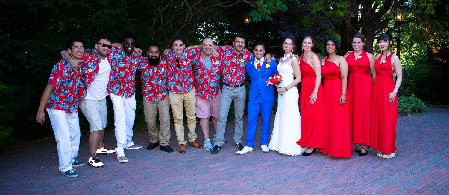 kimberly op haar bruiloft