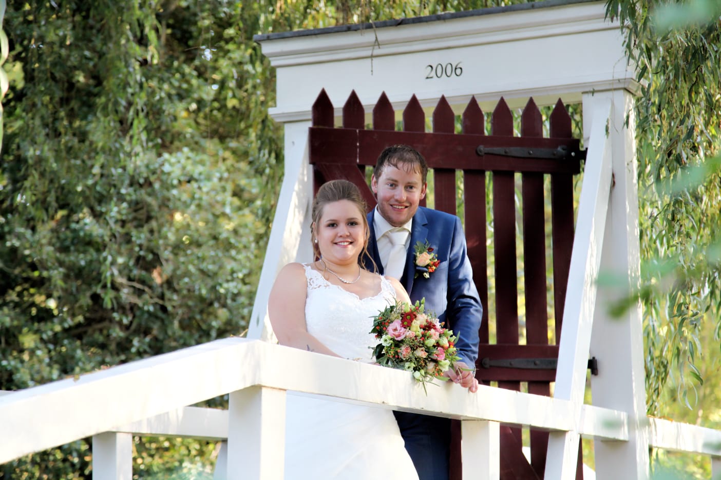 trouwjurk van sanne uit de bruidswinkel 