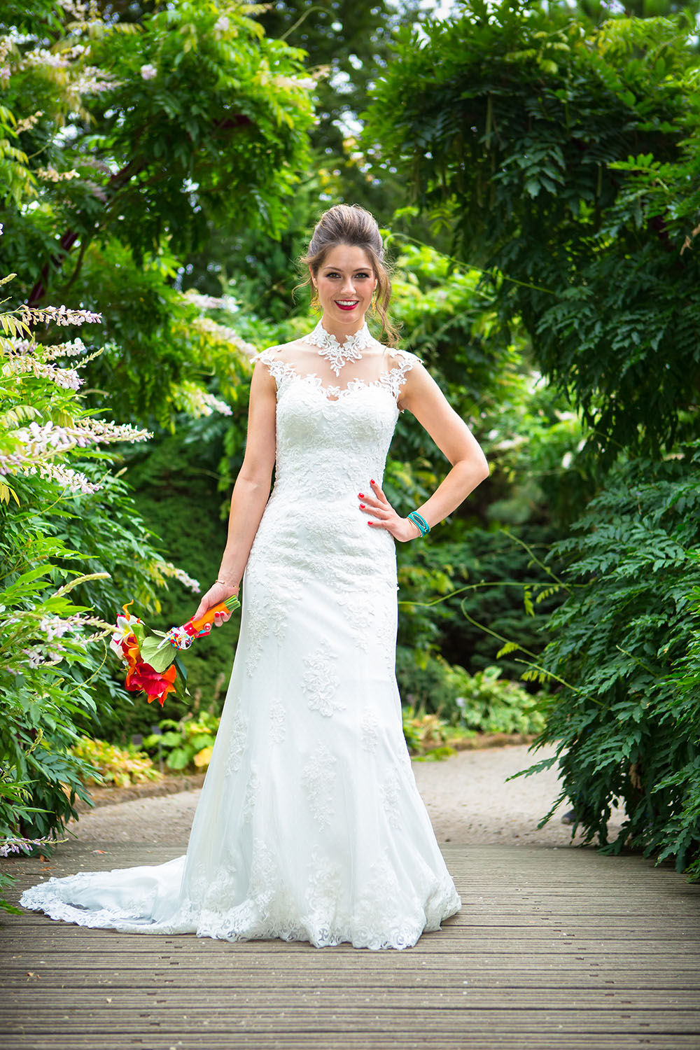 kimberly in alijn bruidsjurk