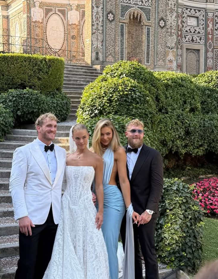 Jutta Leerdam en Jake Paul ook aanwezig op bruiloft Nina Agdal en Logan Paul