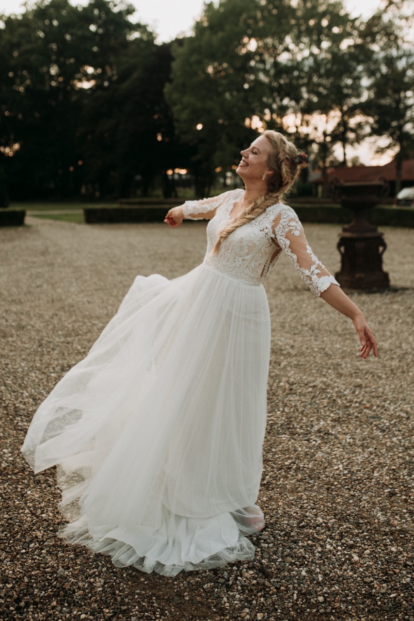Ilona in bruidsjurk