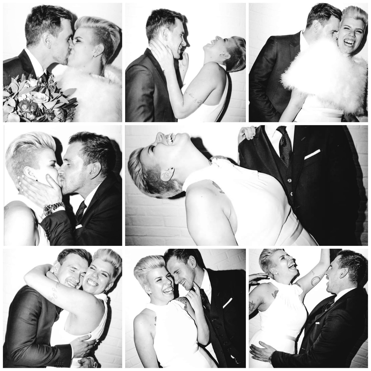 collage diana trouwdag